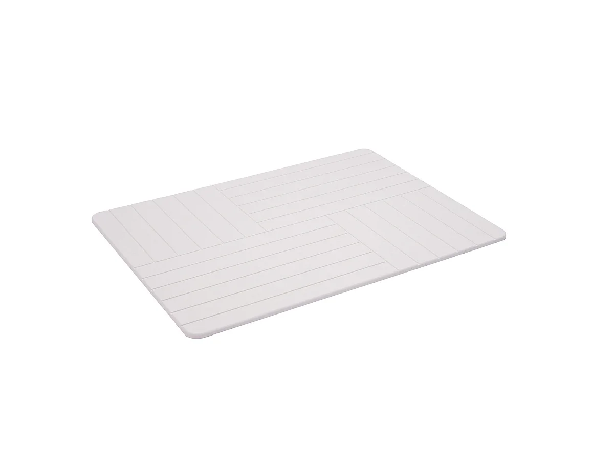 Tapis de Bain en Diatomite "Malta" 50x70cm Gris