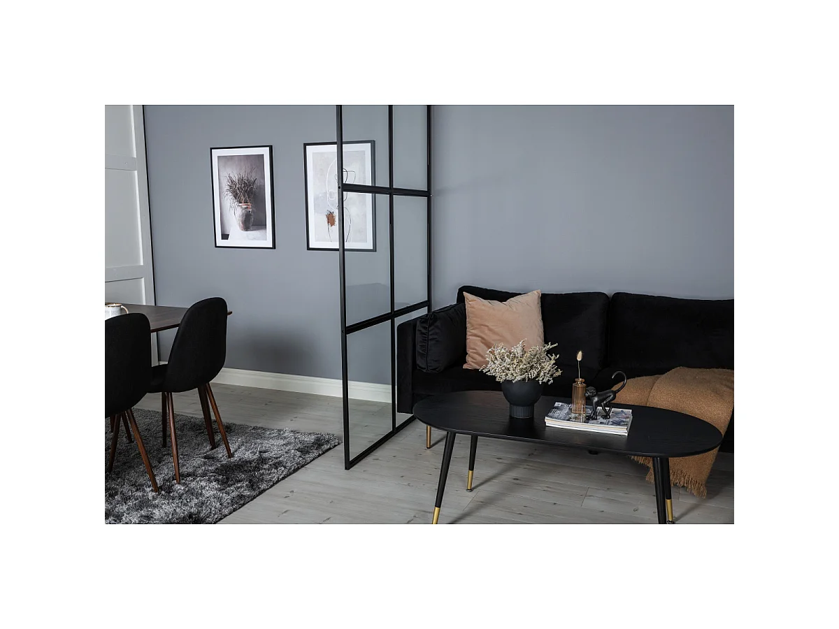 Cloison de Séparation "Leif" 120x210cm Noir