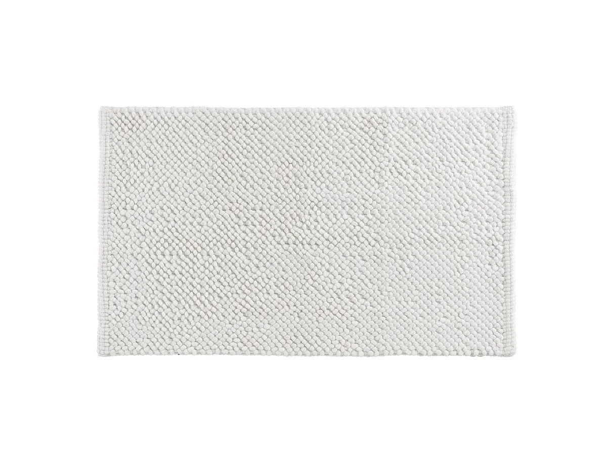 Tapis de Bain en Chenille "Yanis" 50x80cm Blanc