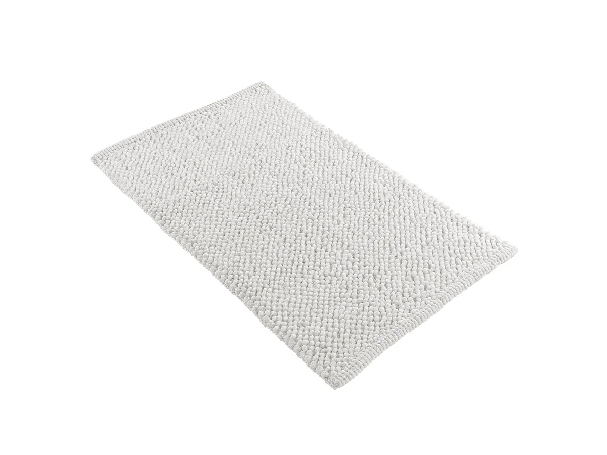 Tapis de Bain en Chenille "Yanis" 50x80cm Blanc