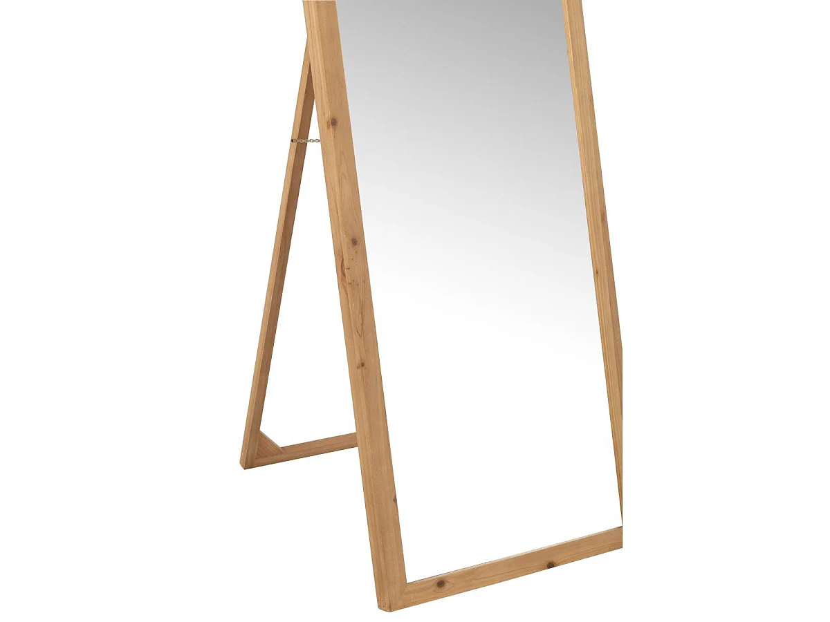 Miroir sur Pied en Bois "Hugh" 162cm Naturel
