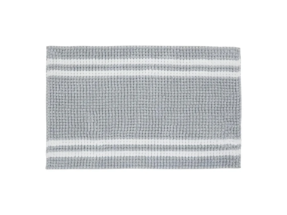 Tapis de Bain "Mini Chenille" 50x80cm Gris