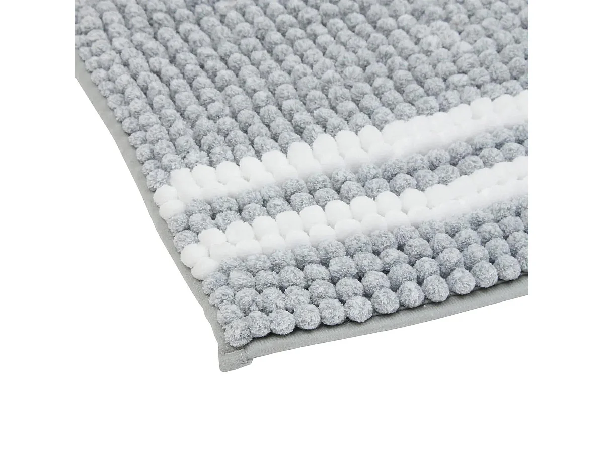 Tapis de Bain "Mini Chenille" 50x80cm Gris