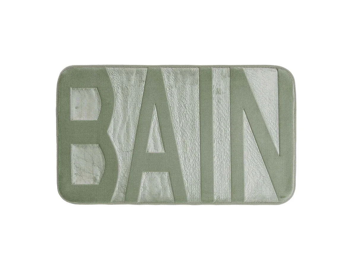 Tapis de Bain Microfibre "Relief" 45x75cm Sauge