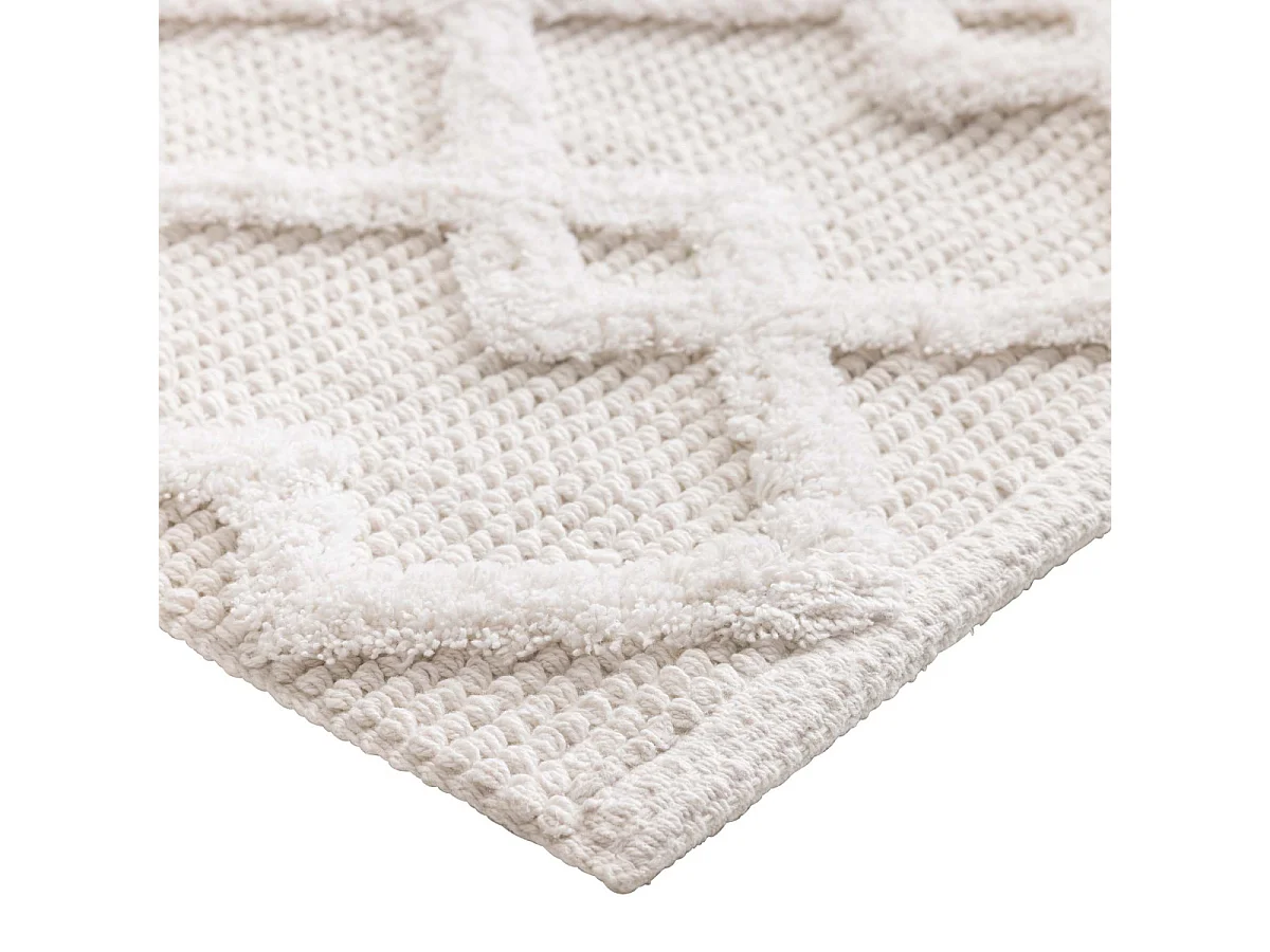 Tapis de Bain Tufté "Otis" 50x80cm Naturel