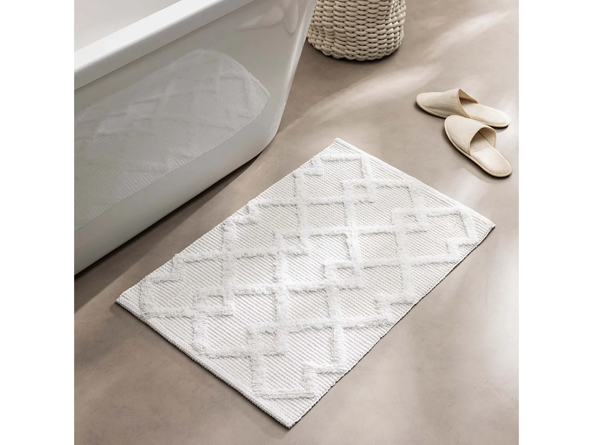 Tapis de Bain Tufté "Otis" 50x80cm Naturel