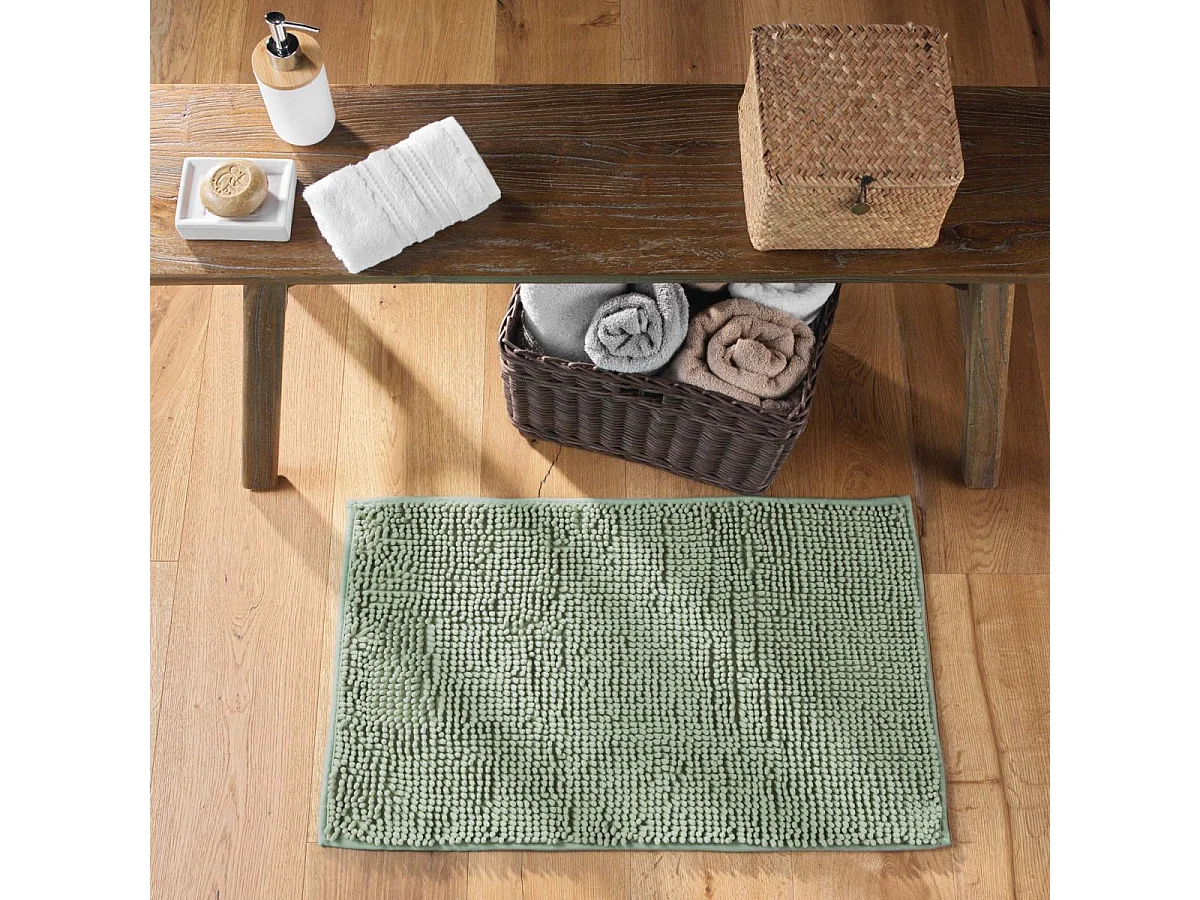 Tapis de Bain Microfibre "Sweety" 45x75cm Sauge
