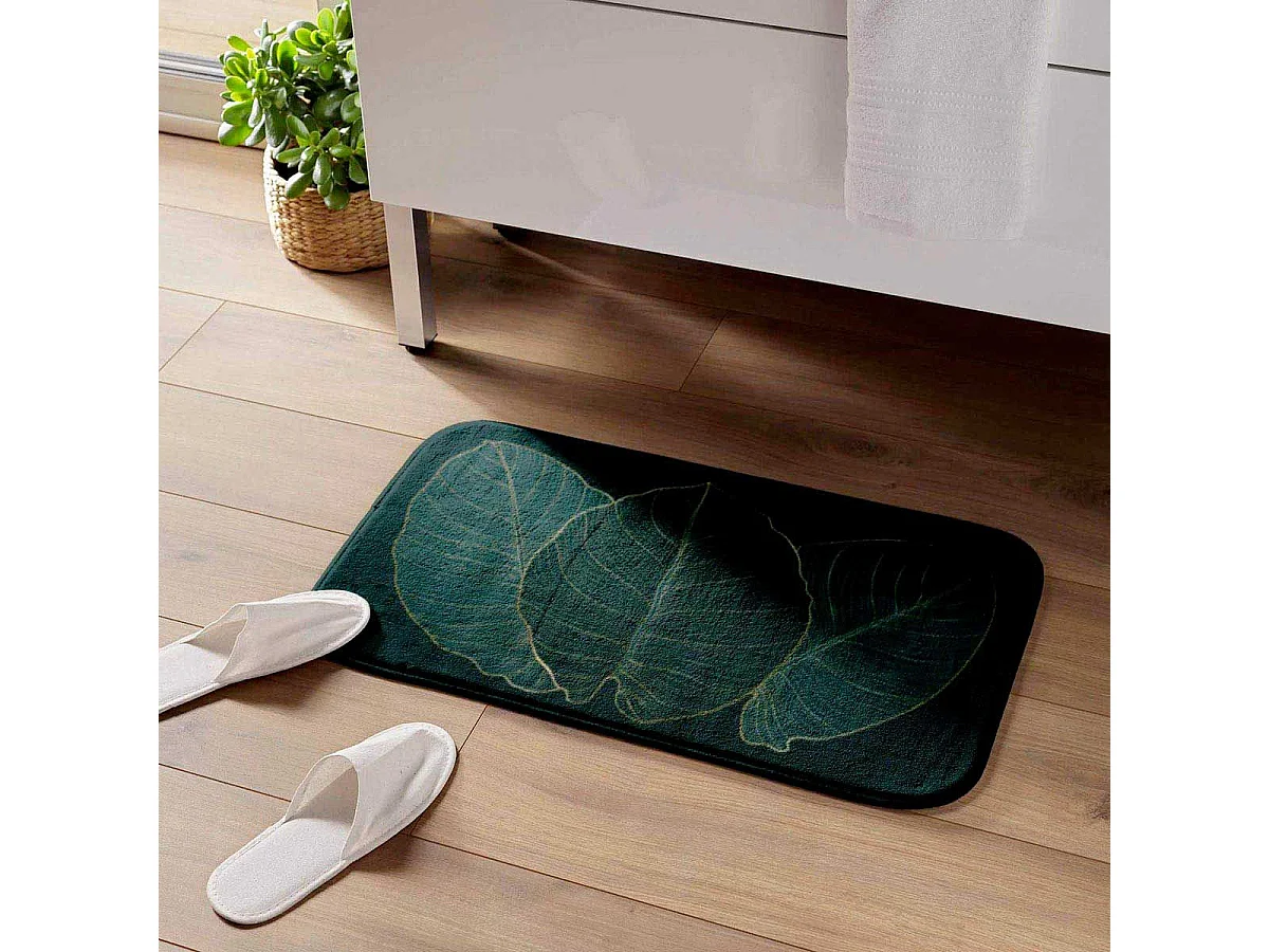 Tapis de Bain Microfibre "Jade" 45x75cm Vert