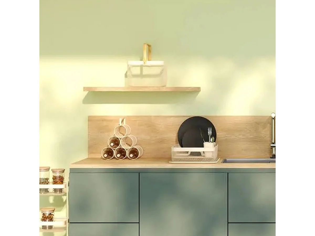Range-Bouteilles Design "Mayaj" 30cm Beige