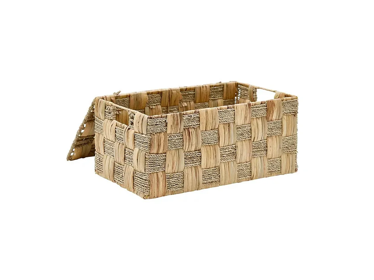 Lot de 3 Malles en Jacinthe "Nadi" 58cm Marron
