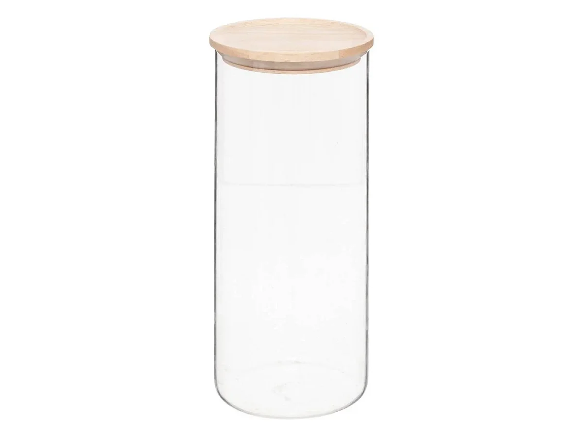 Lot de 3 Bocaux en Verre "Hermet" 2,8L Transparent & Naturel