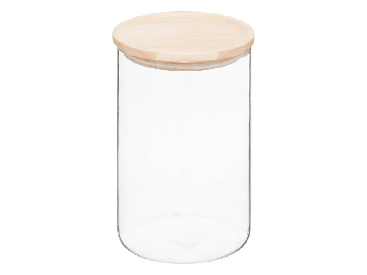 Lot de 3 Bocaux en Verre "Hermet" 2,8L Transparent & Naturel