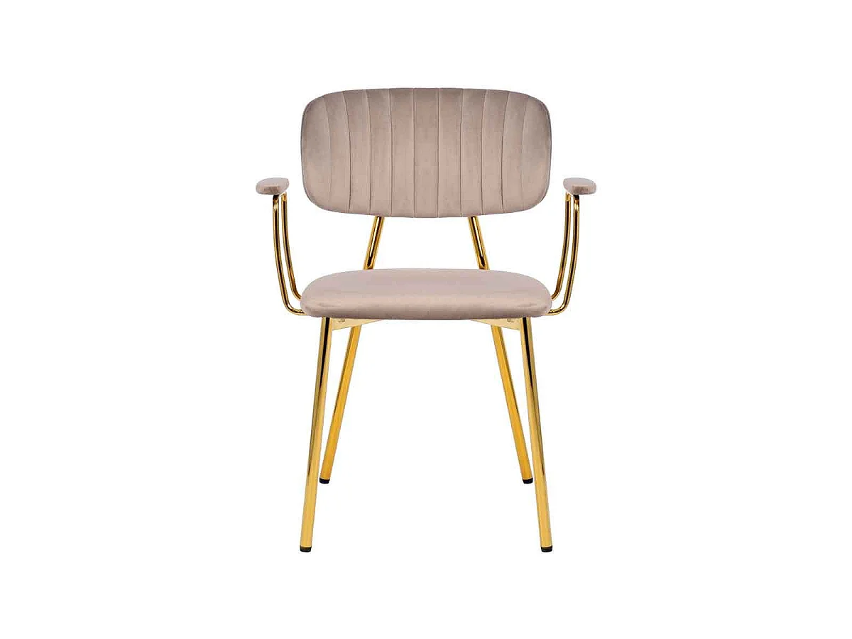 Lot de 2 Chaises Design "Kian" 80cm Taupe
