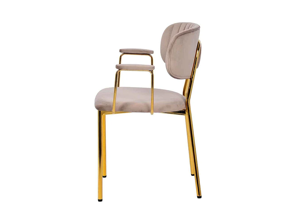 Lot de 2 Chaises Design "Kian" 80cm Taupe