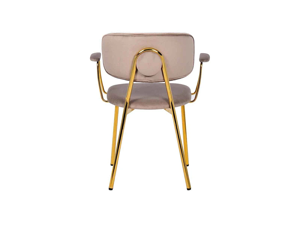 Lot de 2 Chaises Design "Kian" 80cm Taupe