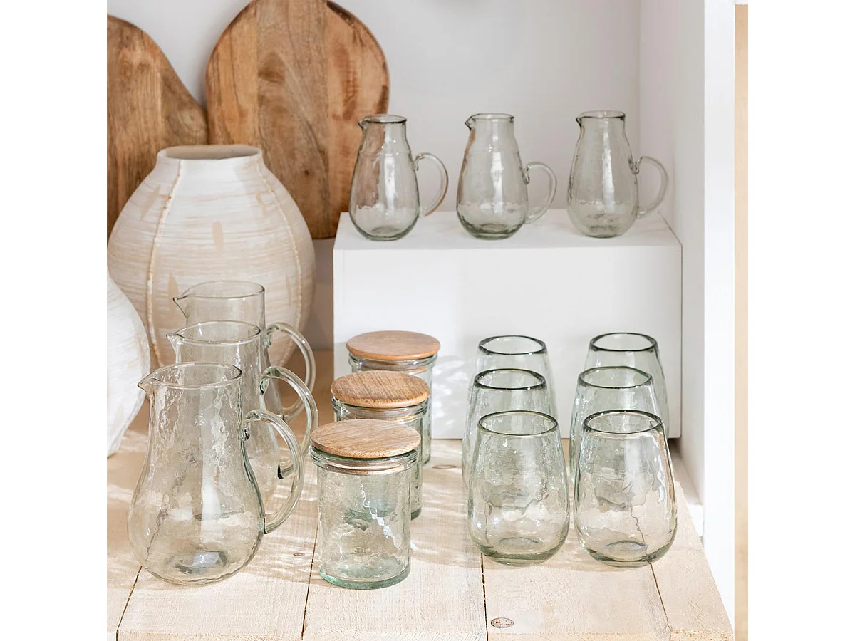 Carafe en Verre "Herminia" 1L Transparent
