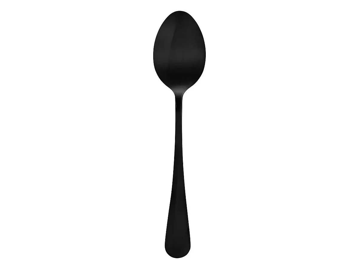 Lot de 4 Cuillères à Soupe en Inox "Shadow" 20cm Noir