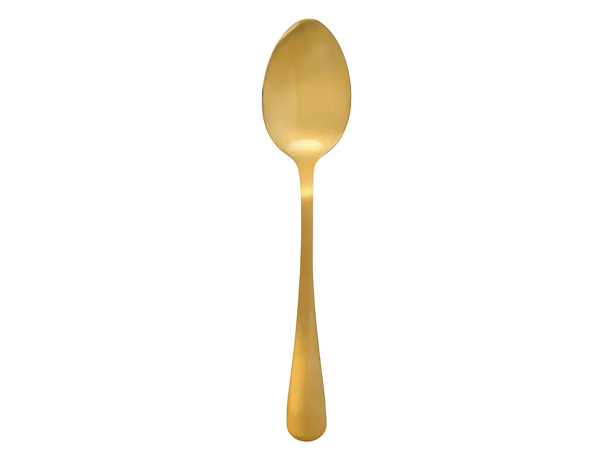 Lot de 4 Cuillères à Soupe en Inox "Gold" 20cm Or