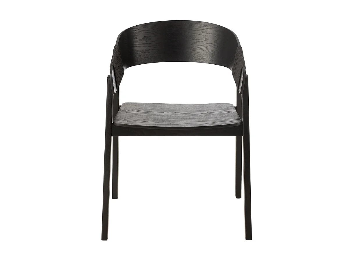 Chaise en Bois "Naga" 76cm Noir