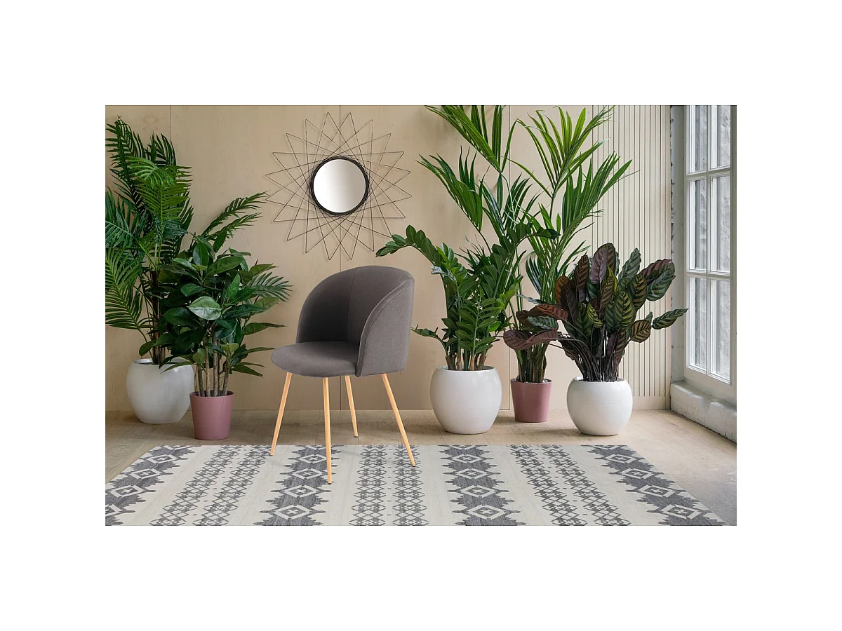 Lot de 2 Chaises Déco "Celina" 84 cm Noir