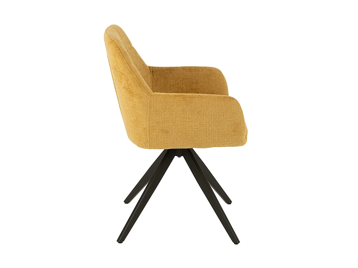 Chaise Design "Louna" 85cm Ocre