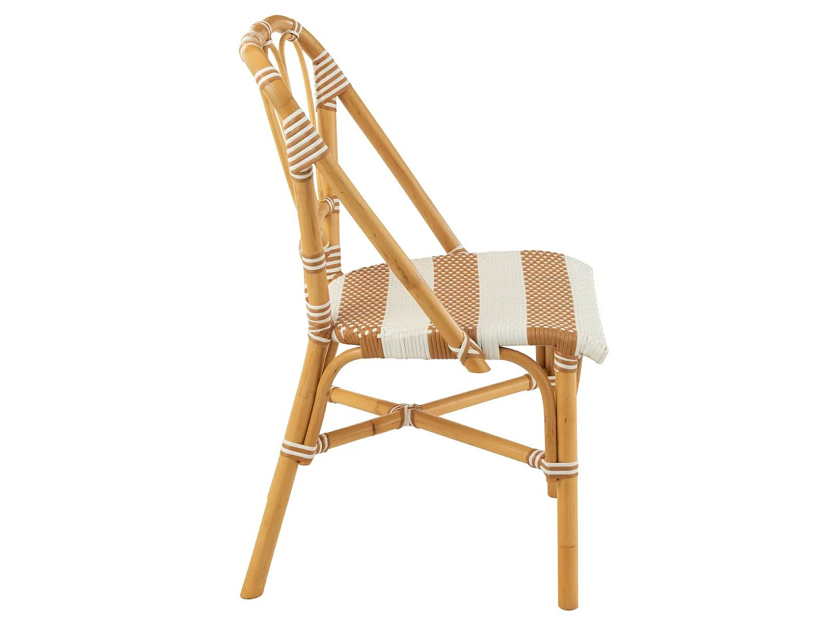 Chaise en Rotin "Danial" 85cm Blanc