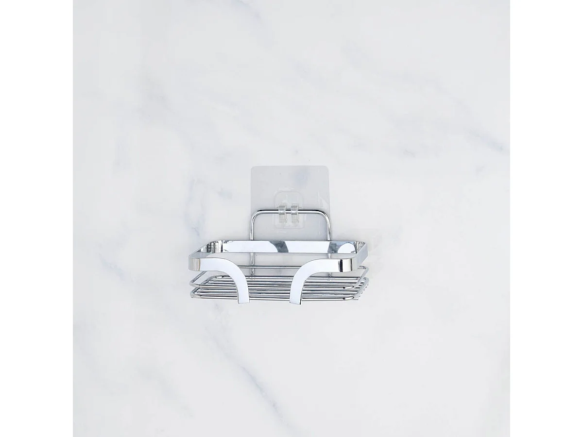 Porte Savon Adhésif "Filaire Premium" 14cm Chrome