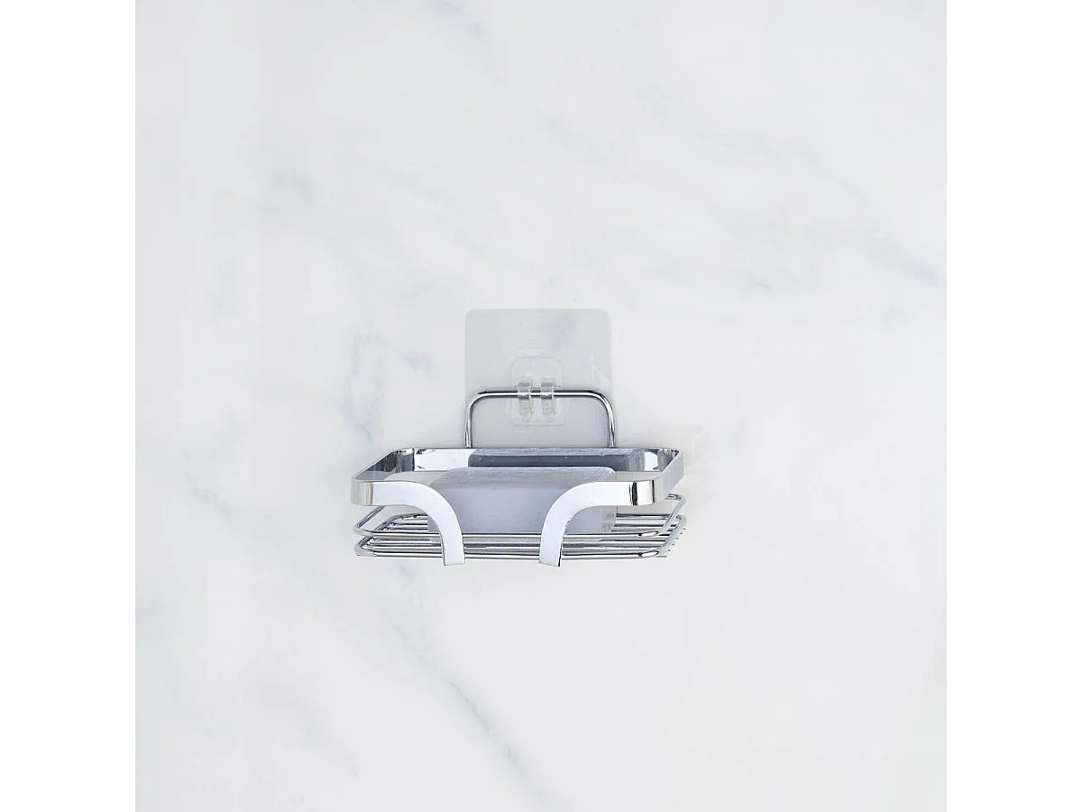 Porte Savon Adhésif "Filaire Premium" 14cm Chrome