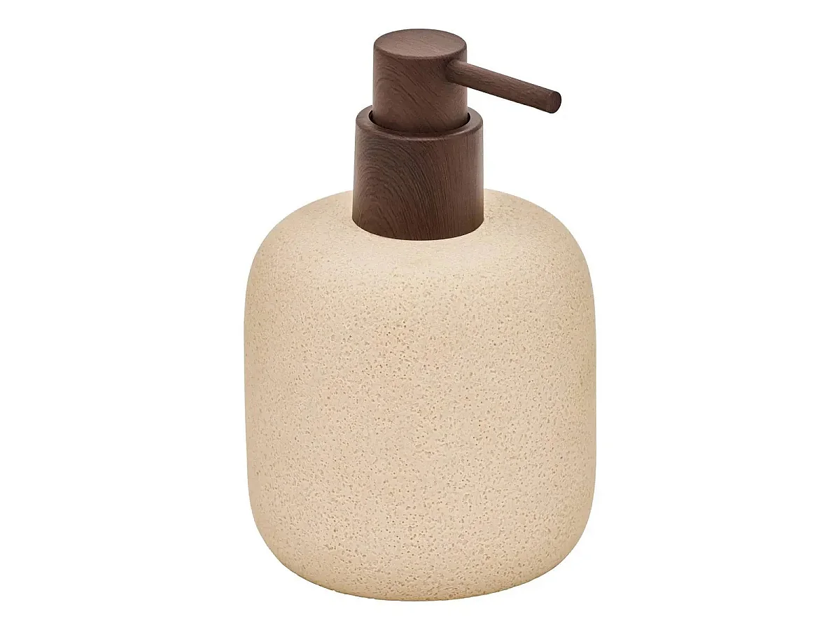 Distributeur de Savon en Résine "Olea" 290ml Beige