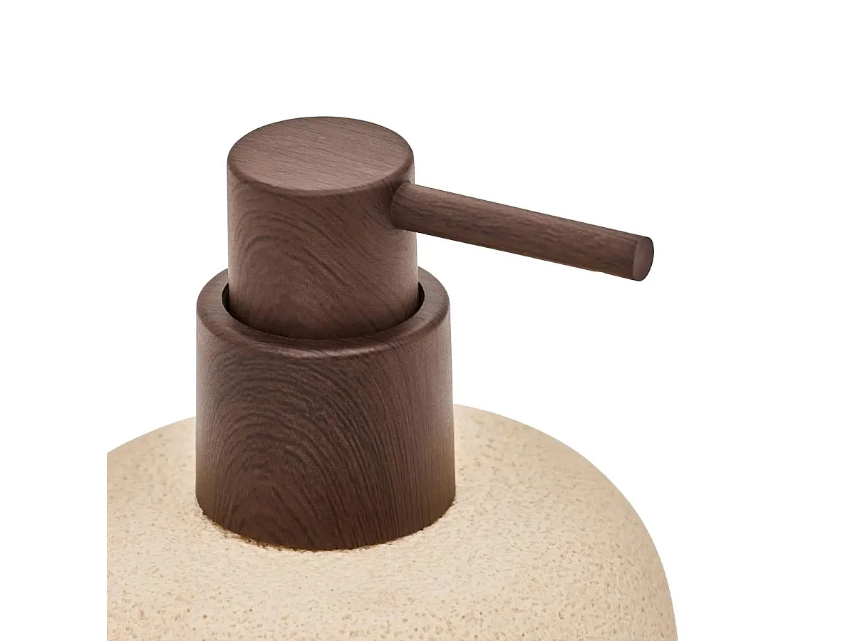 Distributeur de Savon en Résine "Olea" 290ml Beige