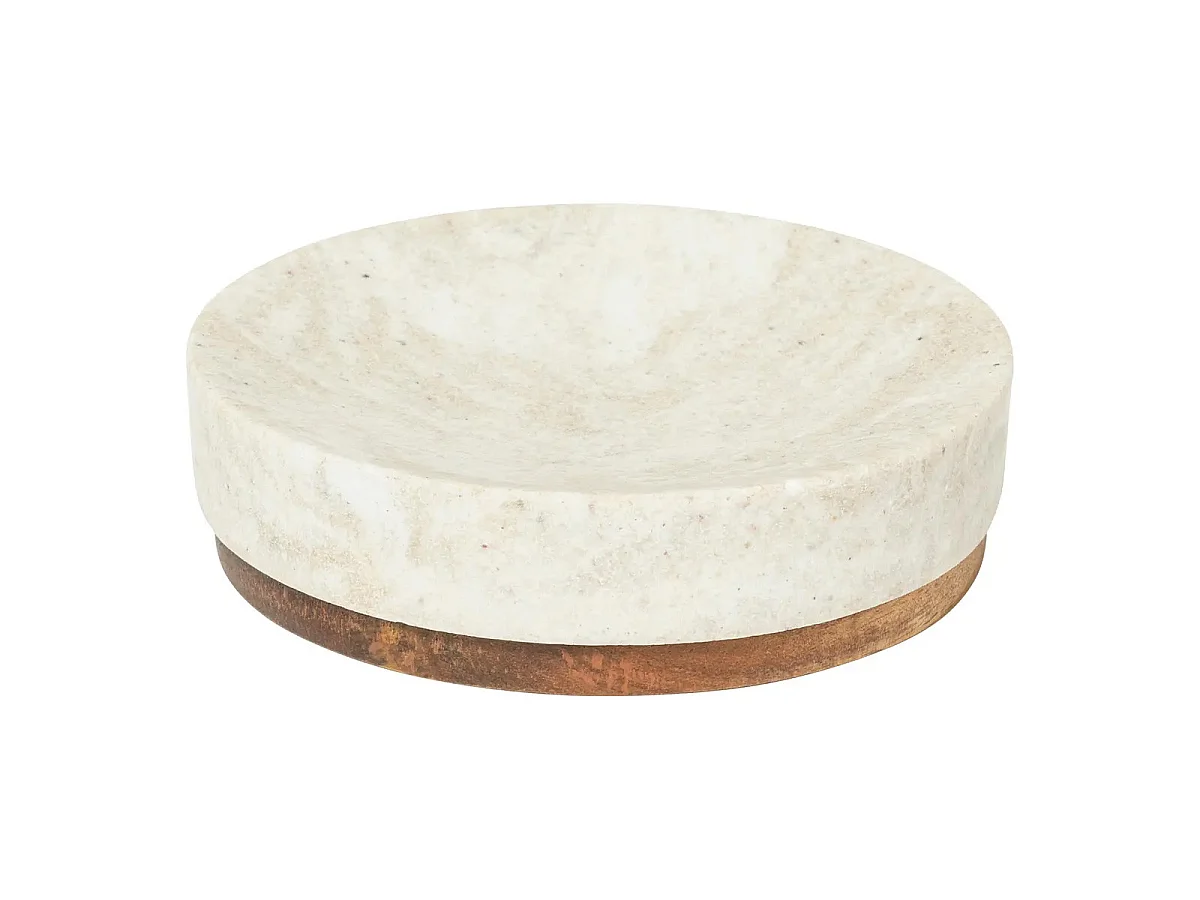 Porte Savon Design "Côme" 10cm Beige