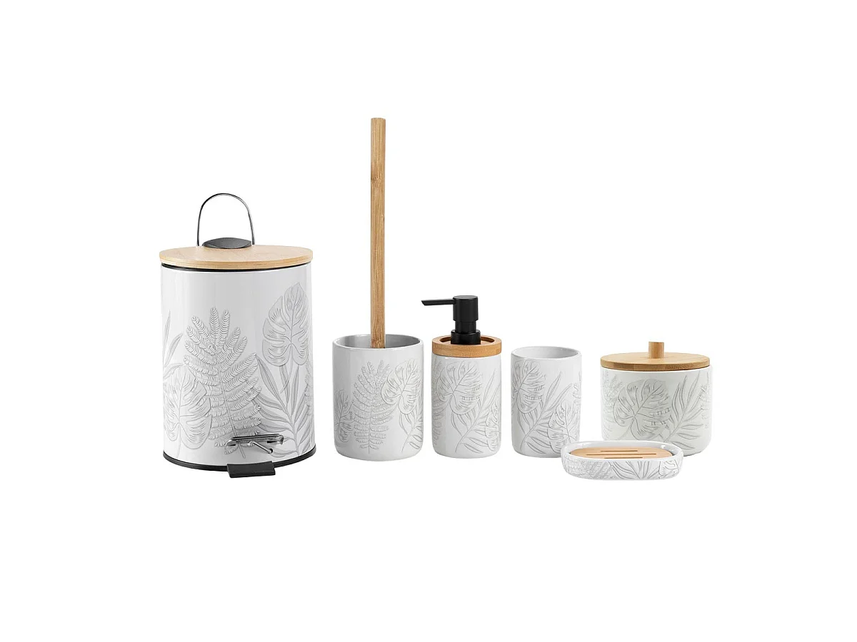 Distributeur de Savon Imprimé "Amber" 17cm Gris