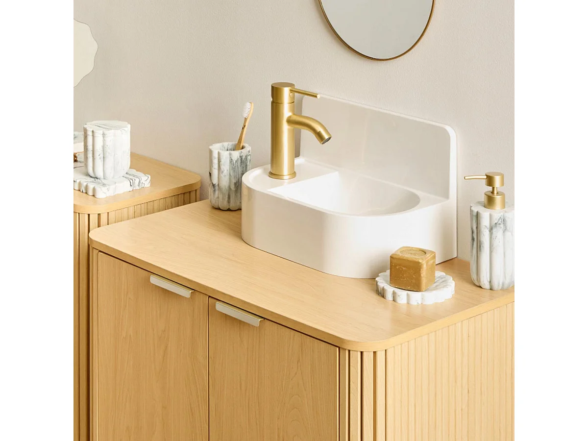 Porte-Savon Design "Marby" 12cm Blanc