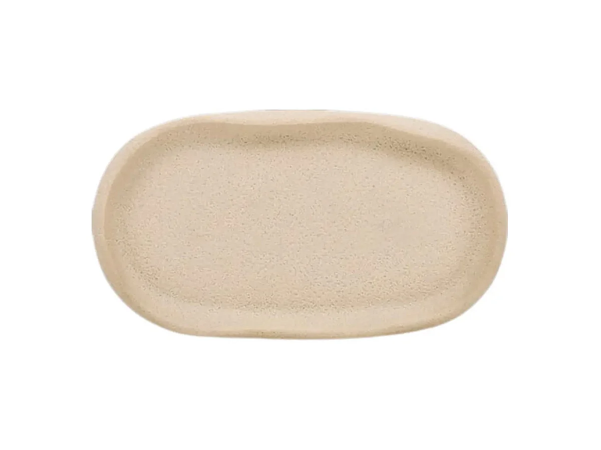 Plateau de Salle de Bain en Résine "Olea" 22cm Beige