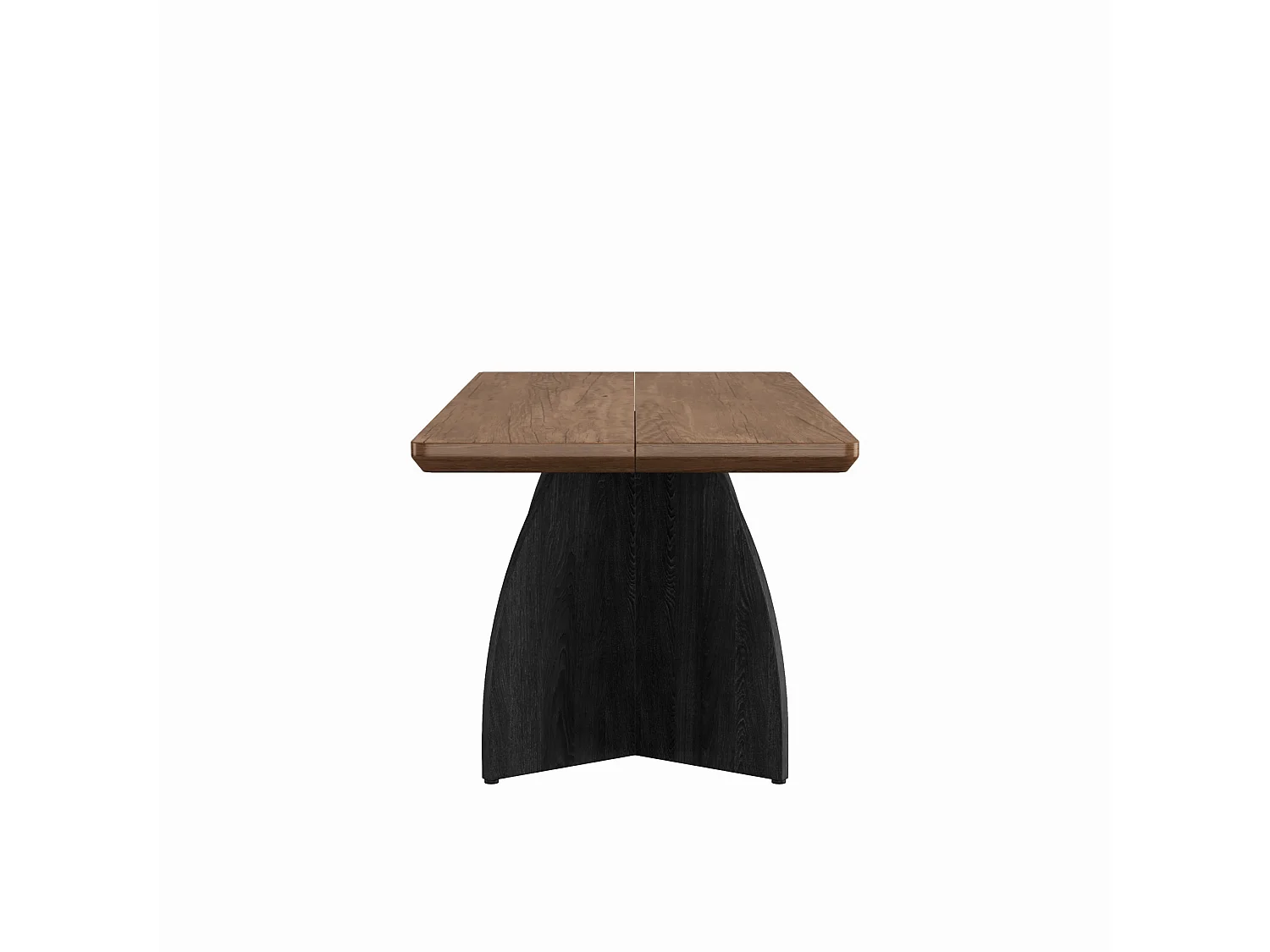 Table à manger 160 x 80 cm pour 4 à 6 places - Design moderne - Marron