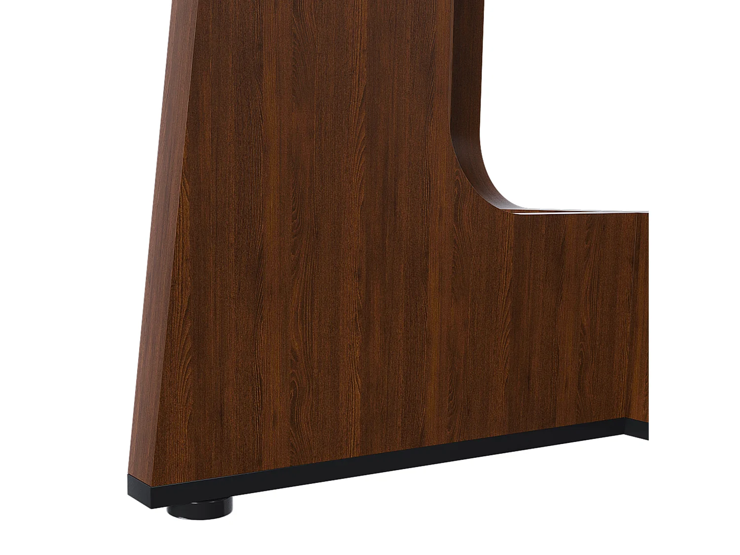 Table à manger ronde modulable de 120 cm en MDF - Pour 4 personnes - Marron
