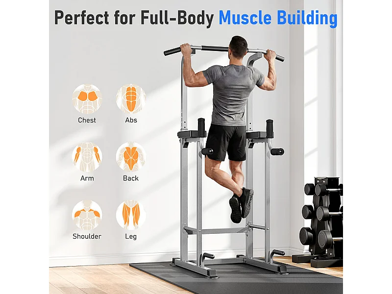 5-i-1 justerbar pull-up stang, multifunktionel fitnessstation, max 150KG, til hjemmetræning