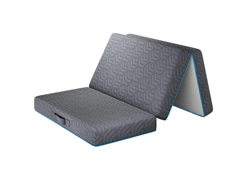 Matratze 120x195cm - 15cm Hochdichter Schaum + Gel-Memory-Schaum - Faltbar und Abnehmbar