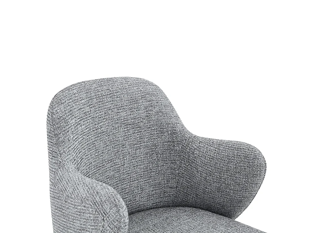 Ensemble de tabourets réglables (lot de 2), style moderne, avec accoudoirs, pivotants à 360°, hauteur réglable, gris