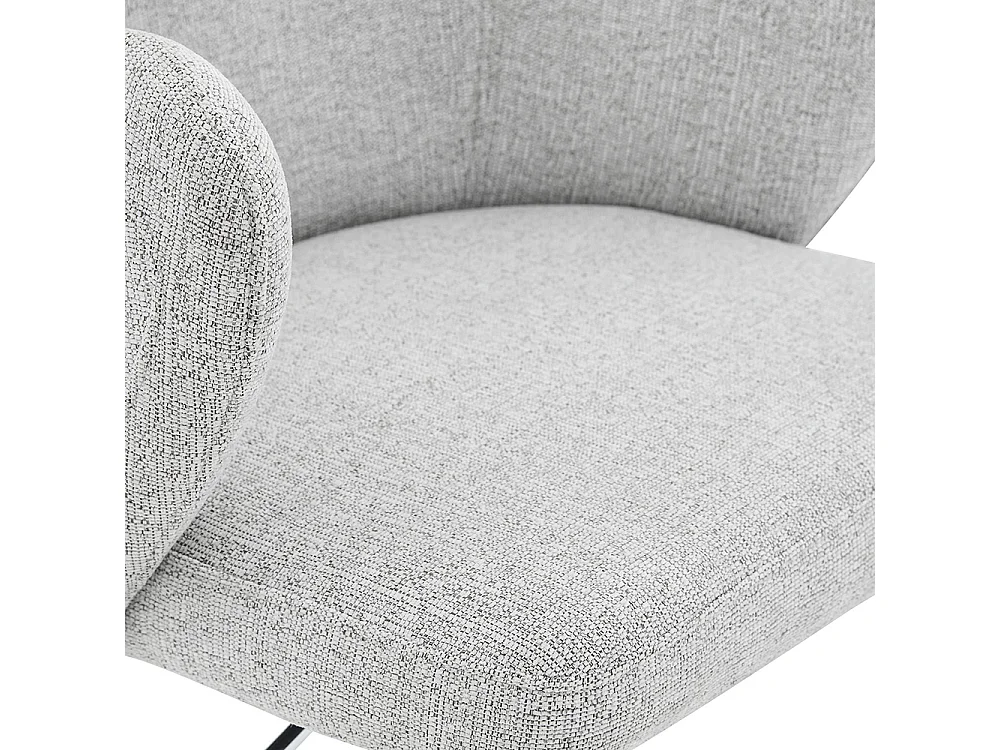 Ensemble de tabourets réglables (lot de 2), style moderne, avec accoudoirs, pivotants à 360°, hauteur réglable, gris clair