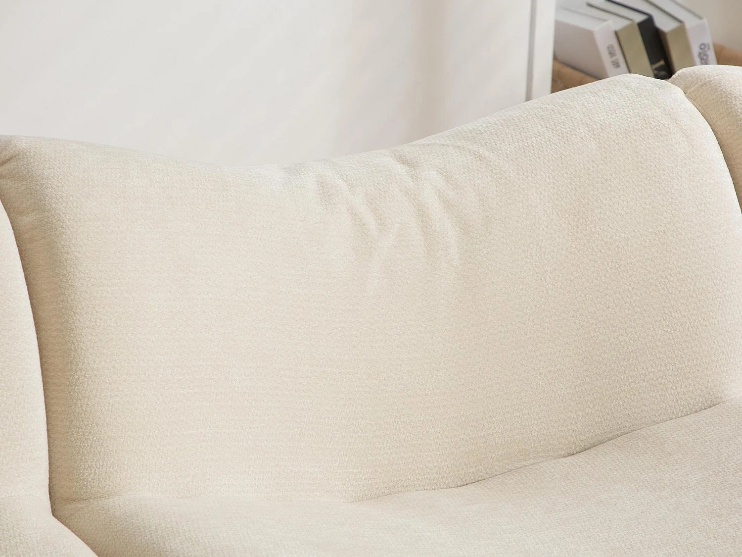 Méridienne 1 Place avec Repose-Pieds SOURIRE LVHOM | Chaise Longue Modulable Mousse 30D | Fauteuil Salon Chenille Anti-Poils Animaux