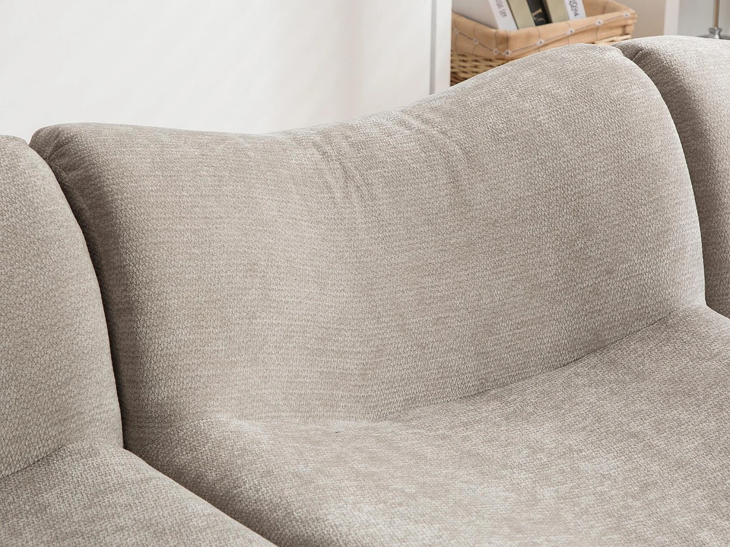 SOURIRE LVHOM Méridienne 1 Place avec Repose-Pieds | Chaise Longue Modulable Mousse 30D | Fauteuil Salon Chenille Anti-Poils Animaux
