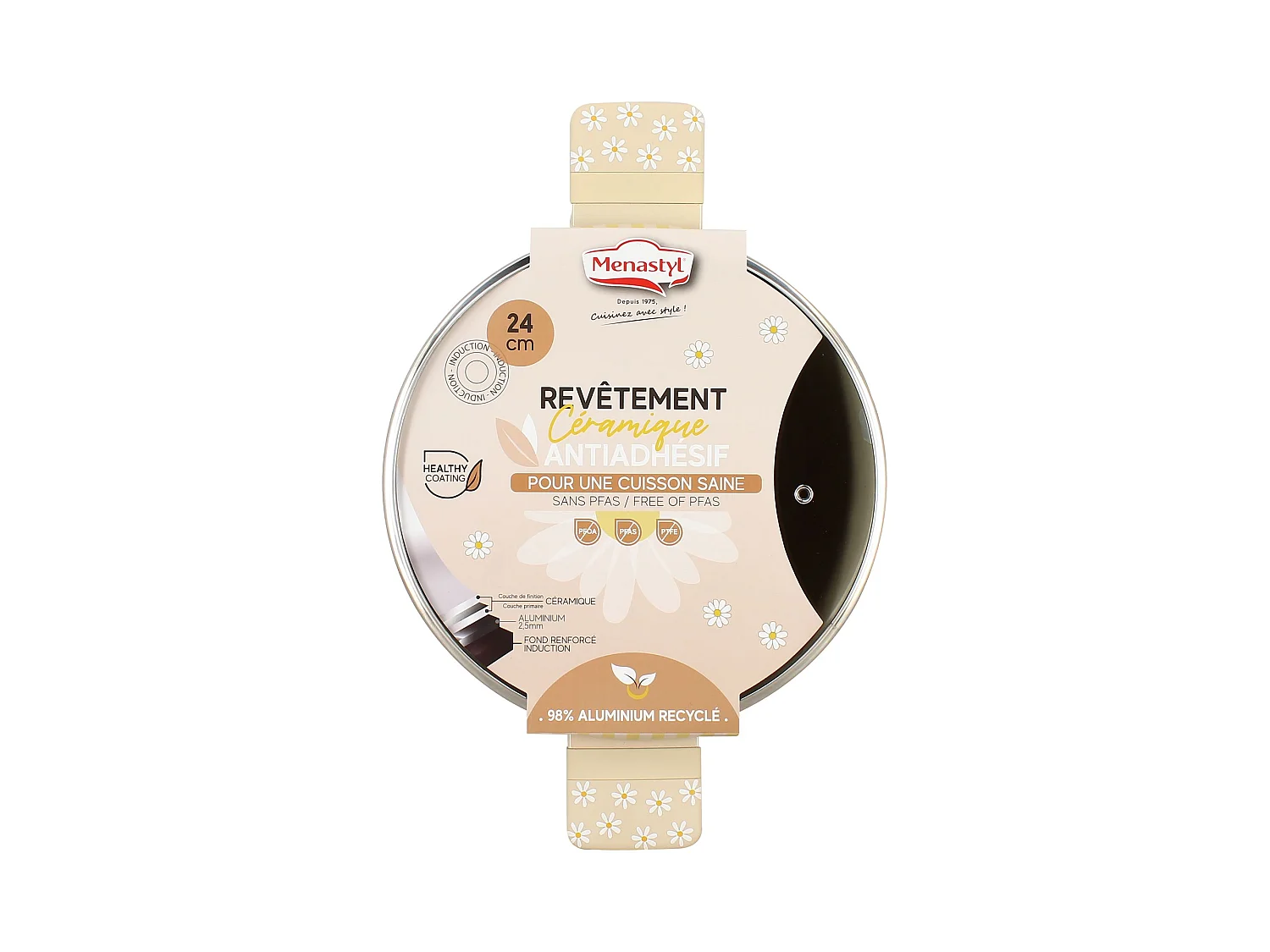 Menastyl - Faitout Marguerite 24cm En Aluminium