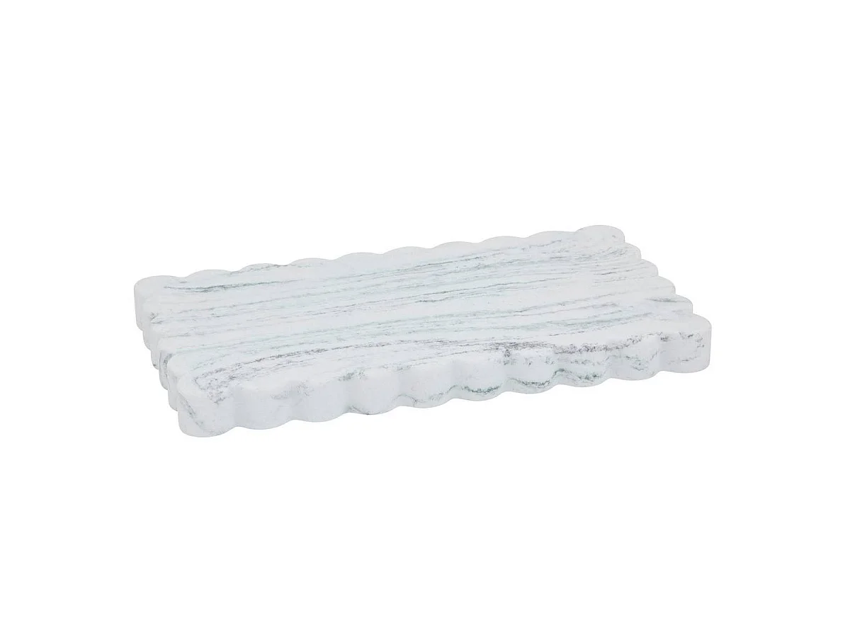 Plateau de Salle de Bain "Marby" 23cm Blanc