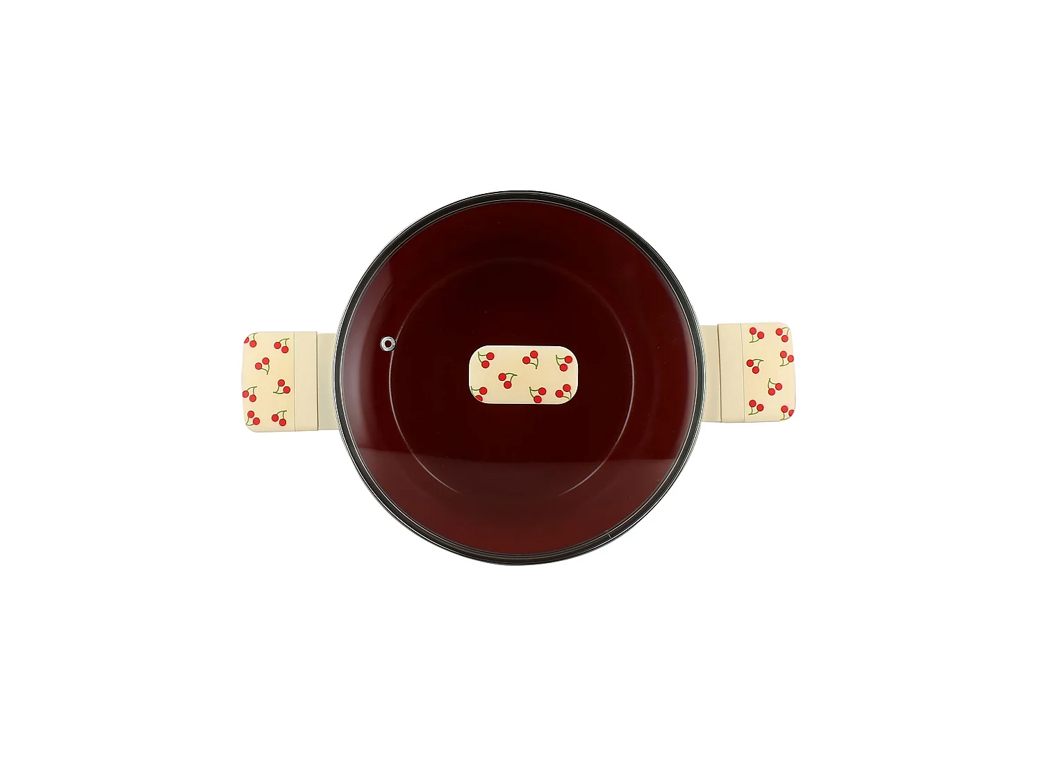 Menastyl - Faitout Cerise 24cm En Aluminium Avec Couvercle