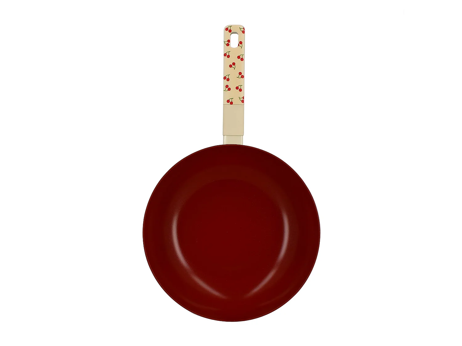 Menastyl - Wok Cerise 28cm En Aluminium