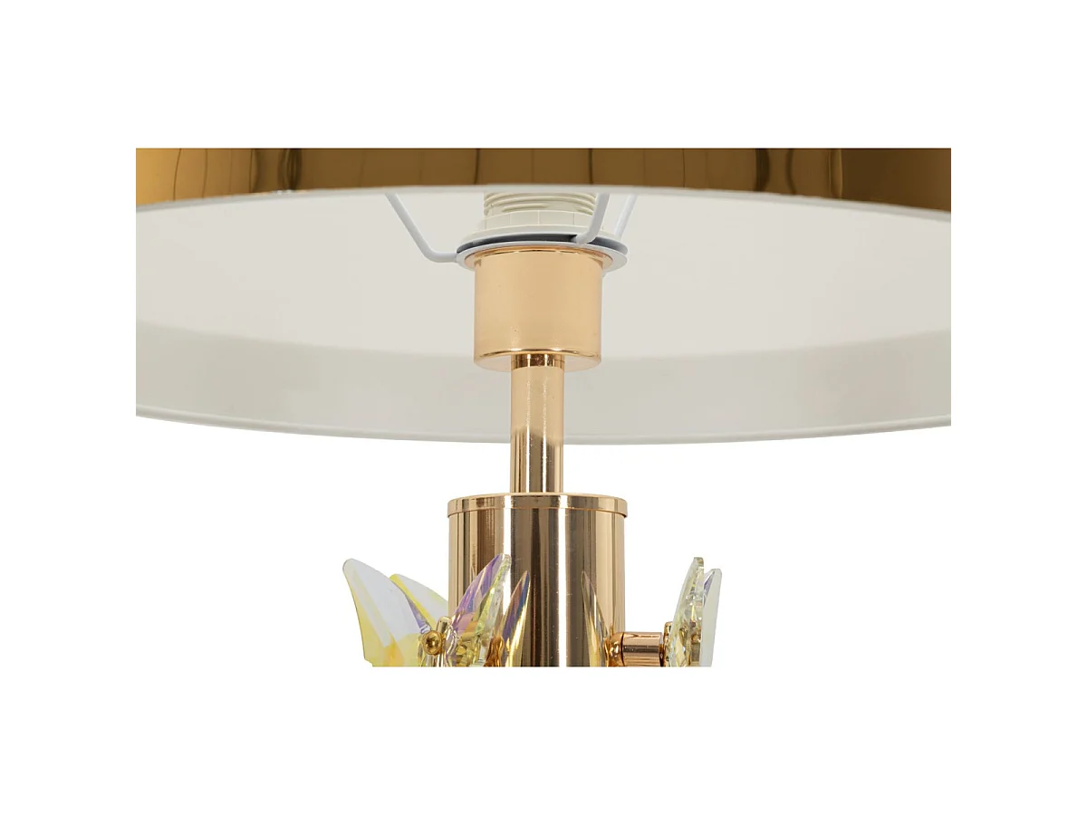 Lampadaire Design "Gold Butterfly" 157cm Or & Blanc