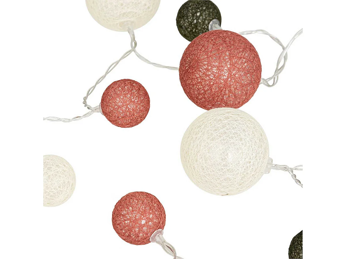 Guirlande Lumineuse 20 Boules "LED" 340cm Rose