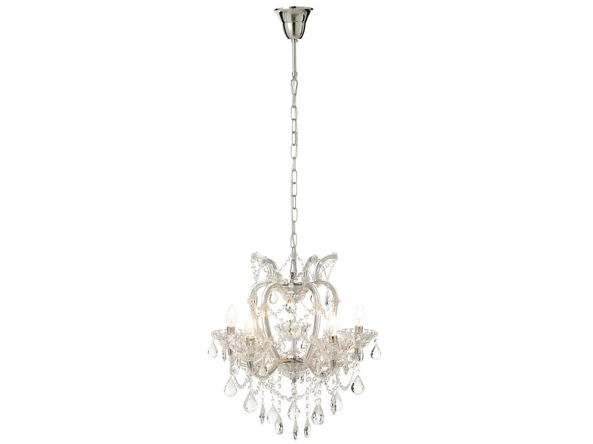 Lustre en Verre "Antique" 57cm Transparent