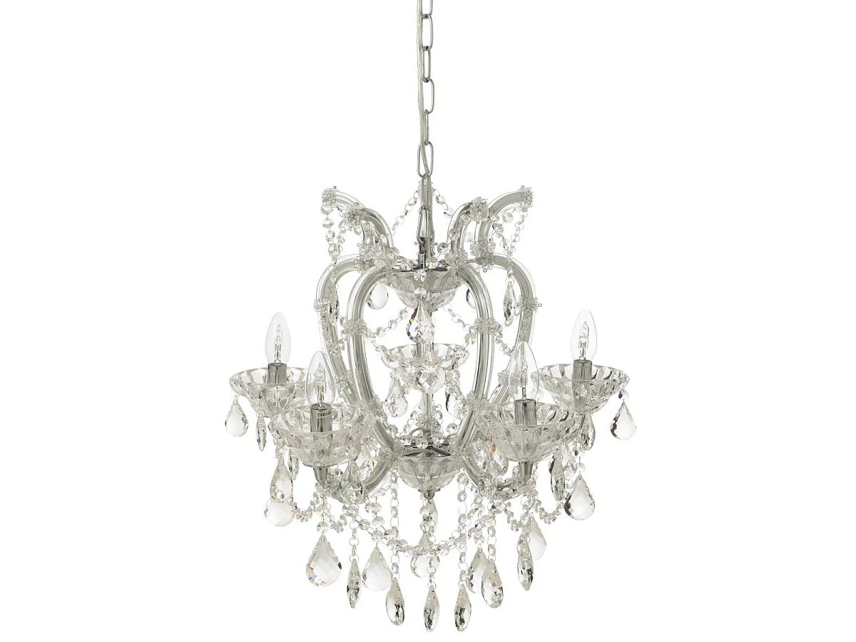 Lustre en Verre "Antique" 57cm Transparent